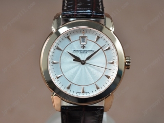 スーパーコピー時計ヴァシュロンコンスタンタン Watches RG/LE ホワイト 文字盤 スイス 2824-2 オートマチック 搭 載