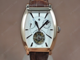 スーパーコピー時計 ヴァシュロンコンスタンタン Watches Malte RG/LE ホワイト 文字盤 Asia Flying トゥールビヨン Handwind 6000