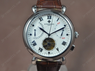 時計コピーヴァシュロンコンスタンタン Watches Matle Calender トゥールビヨン SS/LE ホワイト アジア オートマチック 搭 載