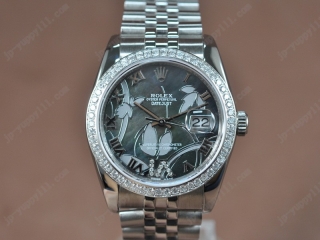 時計コピー ロレックス Watches DateJust 2011 Flora SS/Diam Pearl 灰色 A-2836-2 オートマチック 搭 載
