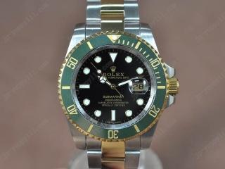 時計コピーロレックス Watches Submariner TT 緑 セラミック ブラック 文字盤 A-2836-2 オートマチック 搭 載
