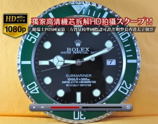 時計コピー人気逸品RolexロレックスSubmarinerシリーズ SS 壁掛け時計 Quartz搭載