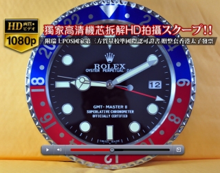 時計コピー人気逸品RolexロレックスGMT MasterシリーズSS 壁掛け時計 Quartz搭載