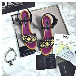 ブランド靴夏季大人気D&G★ドルチェ&ガッバーナ女性サンダル海に行くのにも、街中で歩くのにも、足元まで可愛いおしゃれなファッションアイテム！