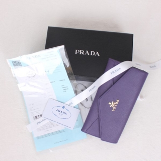 世界知名ブランド PRADA☆プラダ 新品女性財布1M1176紫色 爆発人気商品!数量限定発表★♫　
