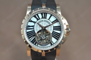 スーパーコピー時計 ロジェデュブイ Watches Excalibur トゥールビヨン RG/RU ホワイト 文字盤 アジア Manual Handwind