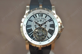 スーパーコピー時計ロジェデュブイ Watches Excalibur トゥールビヨン RG/RU Silver 文字盤 アジア Manual Handwind