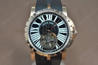 時計コピー ロジェデュブイ Watches Excalibur トゥールビヨン RG/RU ブラック 文字盤 アジア Manual Handwind