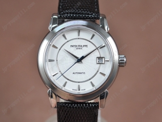 スーパーコピー時計 パテックフィリップ Watches Calastrava SS/LE ホワイト 文字盤 スイス 2824-2 オートマチック 搭 載