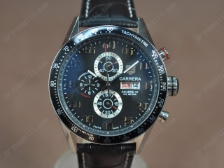 スーパーコピー時計 タグホイヤー Watches Carrera 43mm SS/LE ブラック 文字盤 Jap OS11 クオーツ 搭 載