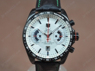 時計コピータグホイヤー Watches Grand Carrera Calibre 36 PVD/LE ホワイト Jap クオーツ 搭 載