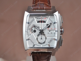 時計コピータグホイヤー Watches Monaco SL Chrono SS/LE ホワイト文字盤 A-7750 オートマチック 搭 載
