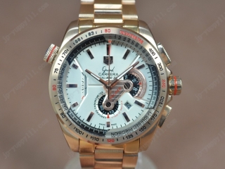 スーパーコピー時計タグホイヤー Watches Grand Carrera Calibre 36 RG ホワイト Jap クオーツ 搭 載