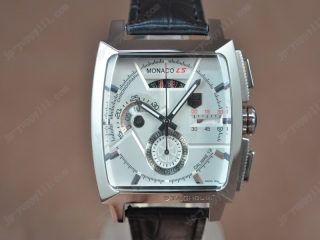 時計コピータグホイヤー Watches Monaco SL Chrono SS/LE ホワイト 文字盤 A-7750 オートマチック 搭 載