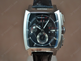 スーパーコピー時計 タグホイヤー Watches Monaco SL Chrono SS/LE ブラック 文字盤 A-7750 オートマチック 搭 載