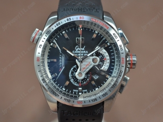 時計コピータグホイヤー Watches Grand Carrera Calibre 36 SS/RU ブラック Jap クオーツ 搭 載