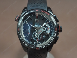 時計コピータグホイヤー Watches Grand Carrera Calibre 36 PVD/RU ブラック Jap クオーツ 搭 載