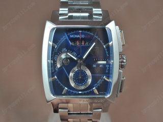 スーパーコピー時計タグホイヤー Watches Monaco SL Chrono SS/SS 青い 文字盤 A-7750 オートマチック 搭 載
