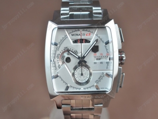 スーパーコピー時計タグホイヤー Watches Monaco SL Chrono SS/SS ホワイト 文字盤 A-7750 オートマチック 搭 載