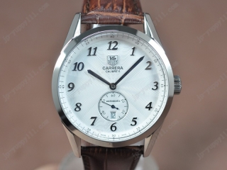 スーパーコピー時計タグホイヤー Watches Carrera Calibre 6 SS/LE ホワイト 文字盤 アジア オートマチック 搭 載