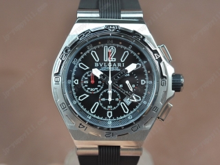 時計コピーブルガリ Watches Diagono X-PRO Chrono SS/RU ブラック Jap OS20 クオーツ 搭 載