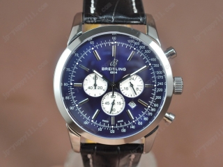 時計コピーブライトリング Watches Transocean Chrono SS/LE 青い 文字盤 Jap-OS20 クオーツ 搭 載
