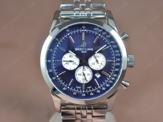 時計コピーブライトリング Watches Transocean Chrono SS/SS 青い 文字盤 Jap-OS20 クオーツ 搭 載