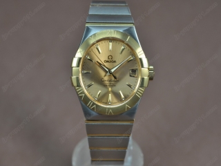 スーパーコピー時計オメガ 【男性用】Constellation Chronometer 38mm 18K Wrapped TT Gold dial Swiss SW200オートマチック搭載　