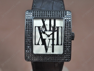 時計コピーフランクミュラー Watches Long Island PVD/LE/Diam ホワイト 文字盤 Ronda クオーツ 搭 載