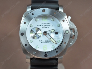 時計コピーパネライ Watches Submessible 47mm SS/RU ホワイト 文字盤 アジア 21J オートマチック 搭 載