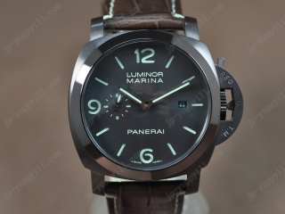 スーパーコピー時計パネライ Watches Luminor Marina 44mm ブラウン Case ブラック 文字盤 Asia オートマチック 搭 載 21J