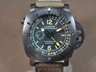 スーパーコピー時計パネライ Watches Submersible GMT 47mm ブラウン/LE ブラック 文字盤 オートマチック 搭 載
