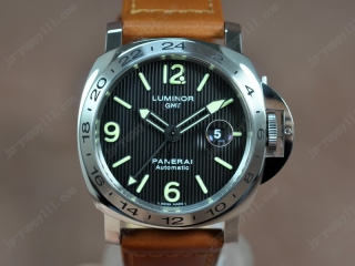 時計コピーパネライ Watches Luminor GMT SS/LE ブラック 文字盤 アジア 2836-2 オートマチック 搭 載 28800bph