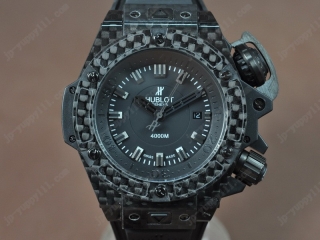 スーパーコピー時計ウブロ Watches King Power Oceangraphic 4000m Carbon Fibre RU ブラック A2824-2 オートマチック 搭 載
