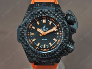 スーパーコピー時計 ウブロ Watches King Power Oceangraphic 4000m Carbon Fibre RU ブラック A2824-2 オートマチック 搭 載