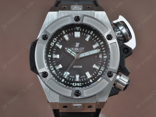 スーパーコピー時計 ウブロ Watches King Power Oceangraphic 4000m SS/RU ブラック 文字盤 A2824-2 オートマチック 搭 載