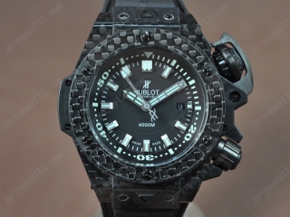 時計コピーウブロ Watches King Power Oceangraphic 4000m Carbon Fibre RU ブラック A2824-2 オートマチック 搭 載