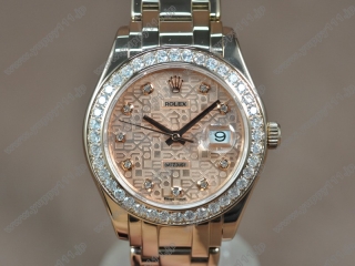 時計コピーロレックス Rolex DateJust 40mm YG Diam Diamond Bezel A-2836 自動巻き
