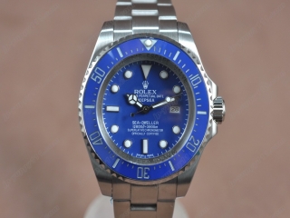 スーパーコピー時計ロレックス【男性用】 Deep Sea SS/Ceramic Blue Asian 2836-2 オートマチック搭載