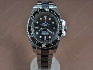 スーパーコピー時計ロレックス【男性用】Deep Sea SS Ceramic Black Dial Asian 2836-2 オートマチック搭載
