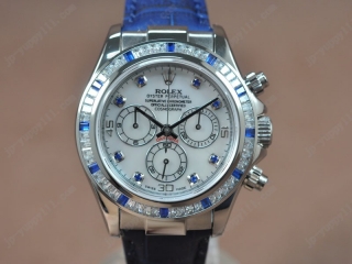 スーパーコピー時計 ロレックス Watches Daytona SS/LE Square Diam Pearl ホワイト Asia 7750 Chrono オートマチック 搭 載