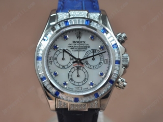 時計コピーロレックス Watches Daytona SS/LE Square Diam Pearl ホワイト Asia 7750 Chrono オートマチック 搭 載