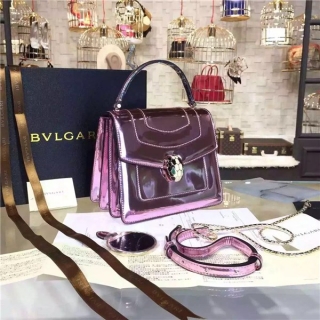 高級人気商品BVLGARI★ブルガリ女性ハンドバッグ華やかで綺麗な配色がおしゃれ♪使えば誰でもセンスアップバッグ！